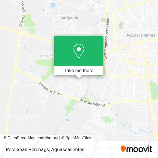 Persianas Percoags map