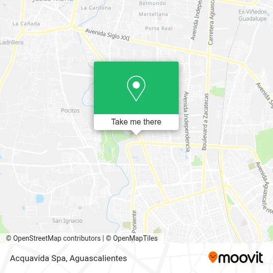 Acquavida Spa map