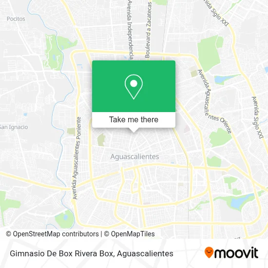 Gimnasio De Box Rivera Box map