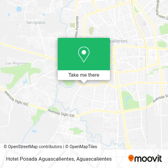 Hotel Posada Aguascalientes map