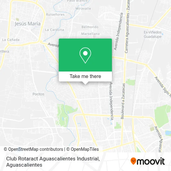 Club Rotaract Aguascalientes Industrial map