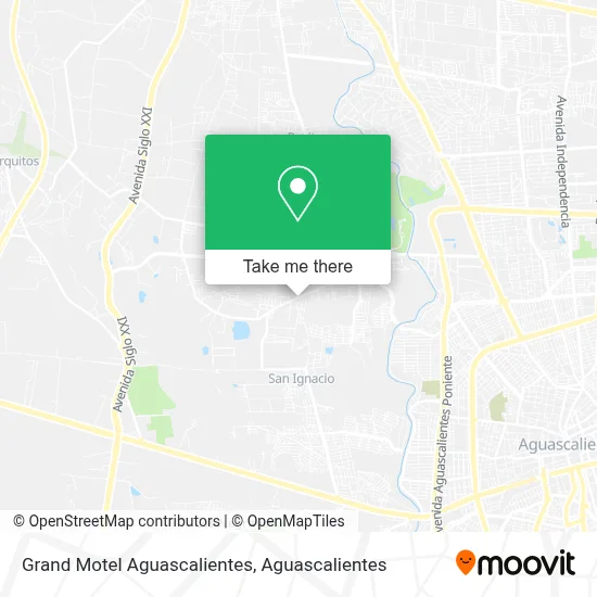 Grand Motel Aguascalientes map