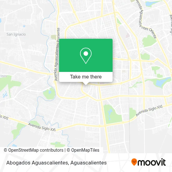 Abogados Aguascalientes map