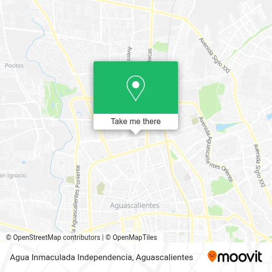 Agua Inmaculada Independencia map