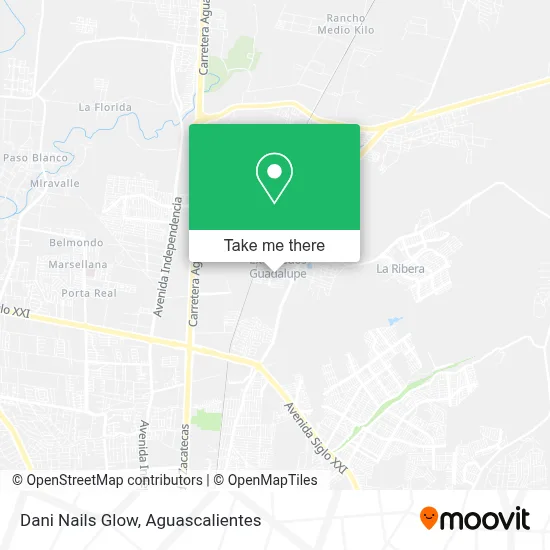 Dani Nails Glow map