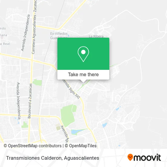 Transmisiones Calderon map