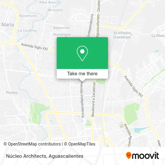 Núcleo Architects map