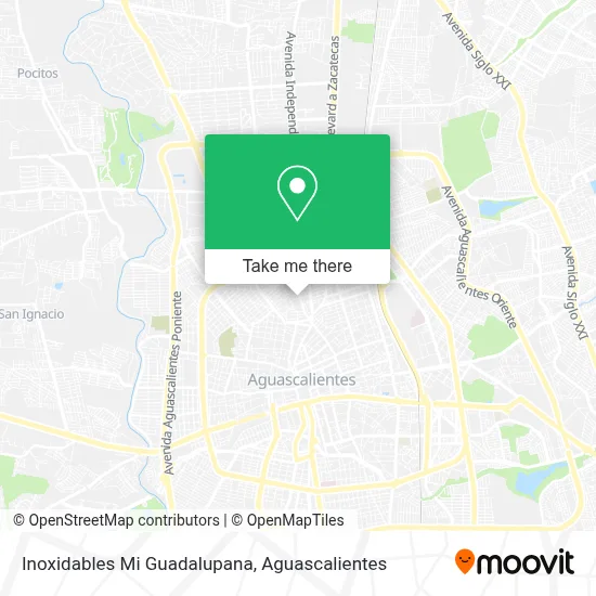 Inoxidables Mi Guadalupana map