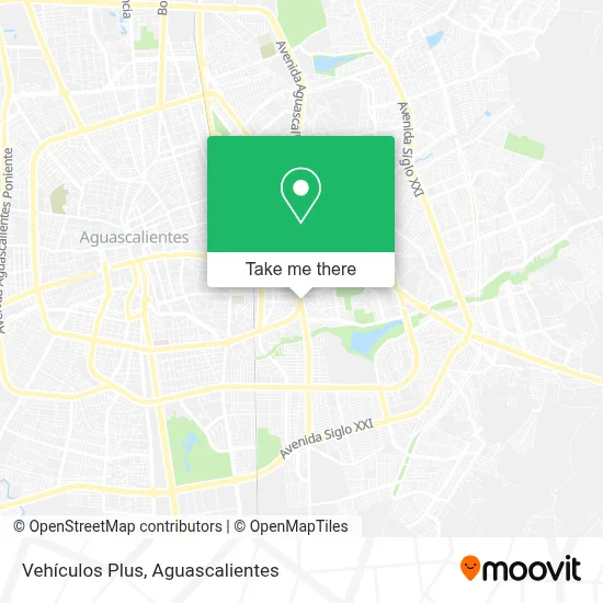 Vehículos Plus map
