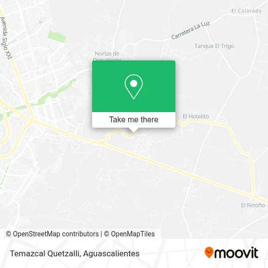 Temazcal Quetzalli map