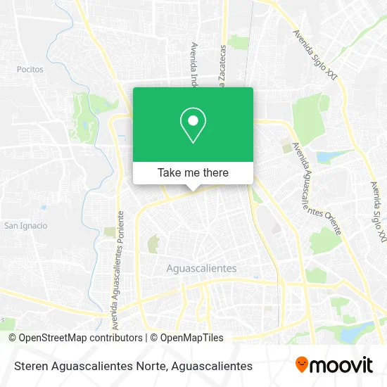 Steren Aguascalientes Norte map