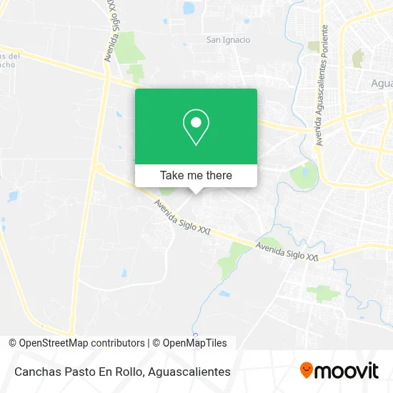 Canchas Pasto En Rollo map