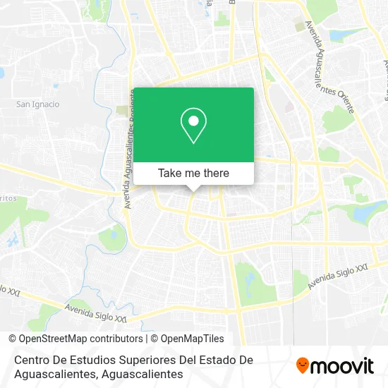 Centro De Estudios Superiores Del Estado De Aguascalientes map
