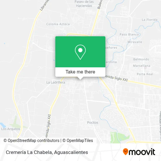 Cremería La Chabela map