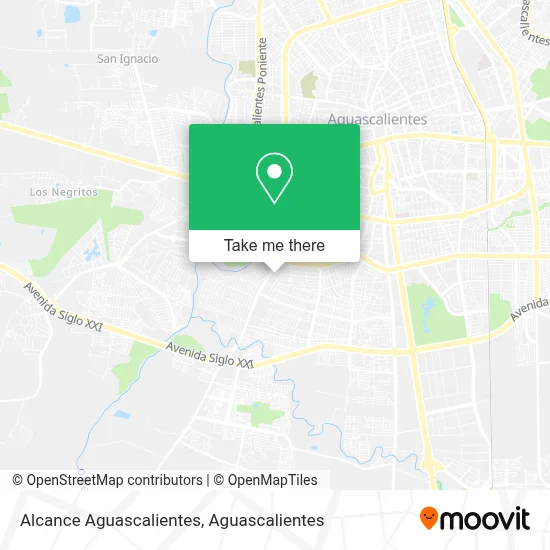 Alcance Aguascalientes map