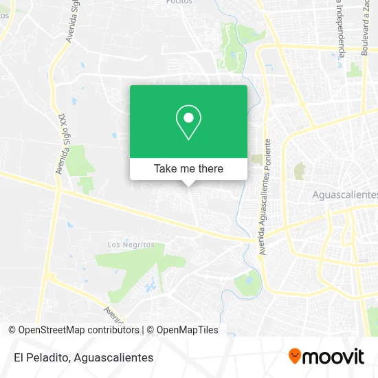 El Peladito map