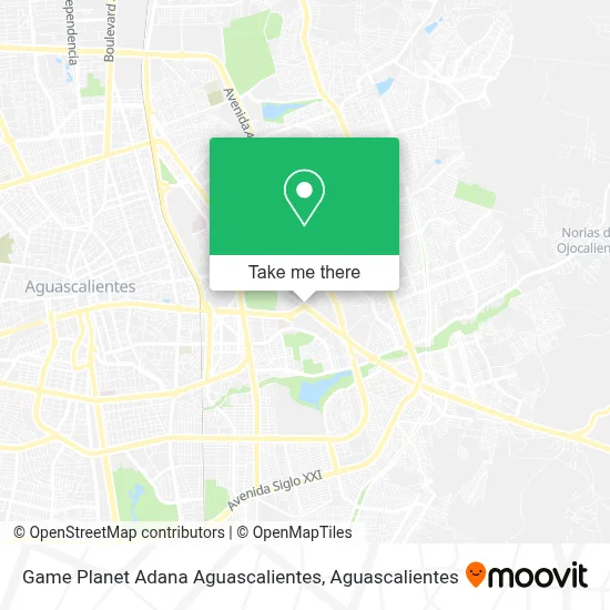 Game Planet Adana Aguascalientes map