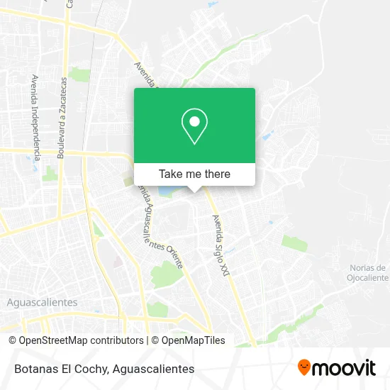 Botanas El Cochy map