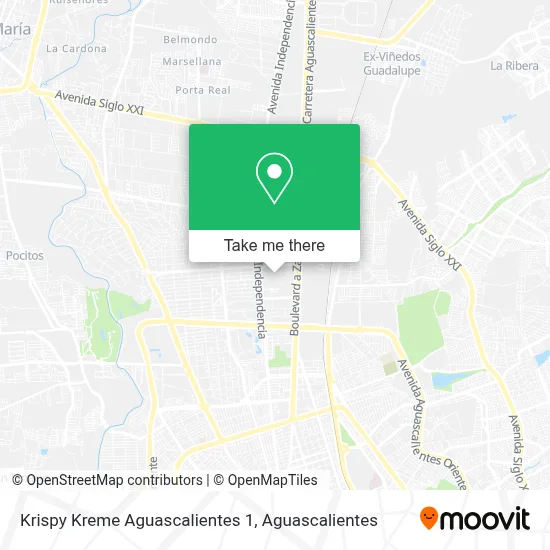 Krispy Kreme Aguascalientes 1 map