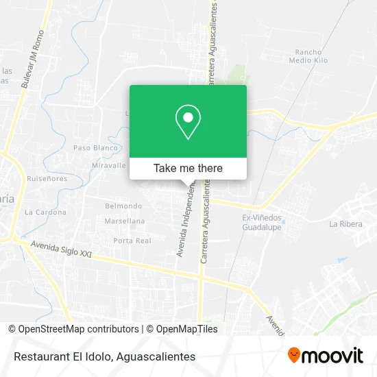 Restaurant El Idolo map