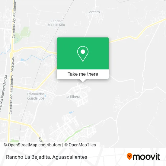 Rancho La Bajadita map