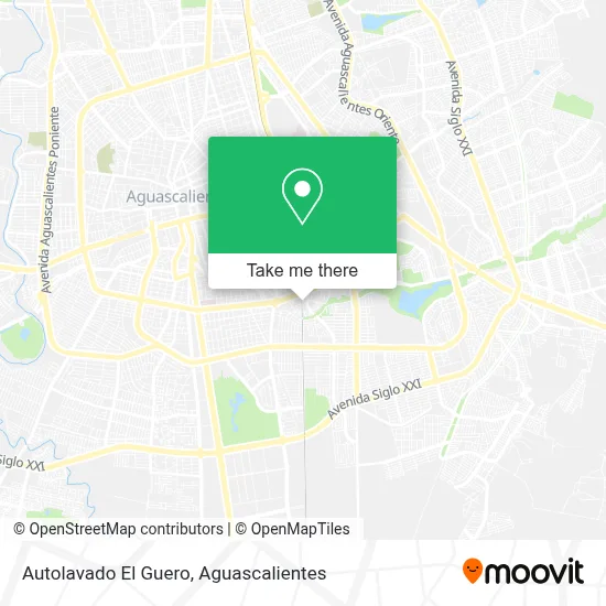 Autolavado El Guero map