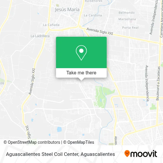 Aguascalientes Steel Coil Center map