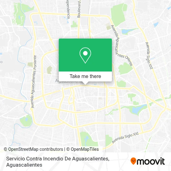 Servicio Contra Incendio De Aguascalientes map