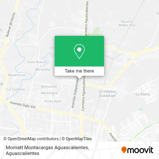 Momatt Montacargas Aguascalientes map