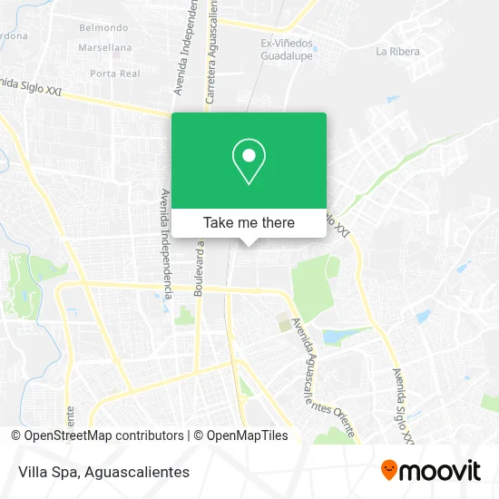 Villa Spa map