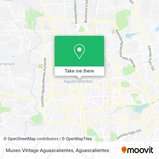 Museo Vintage Aguascalientes map