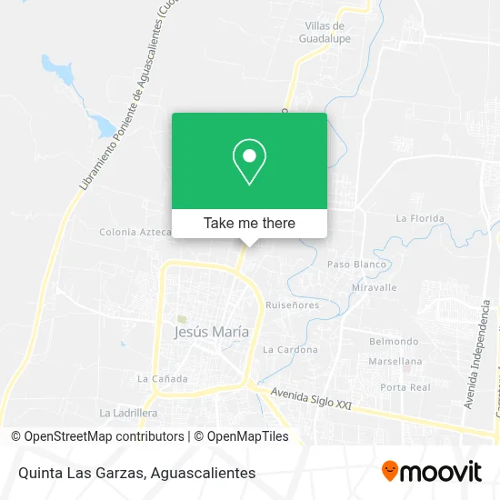 Quinta Las Garzas map