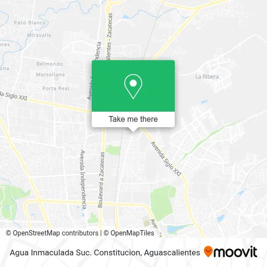 Agua Inmaculada Suc. Constitucion map