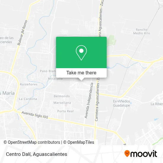 Centro Dalí map