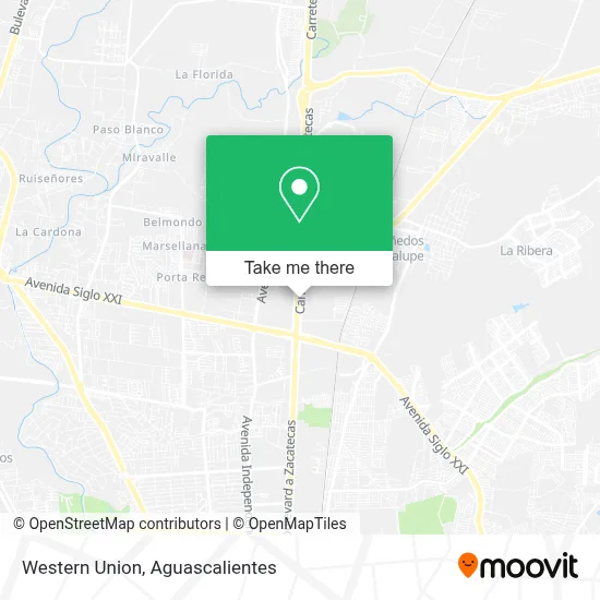 Western Union map