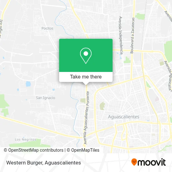 Western Burger map