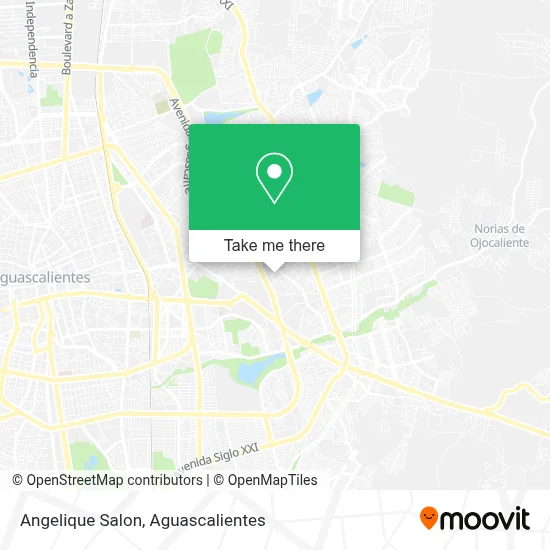 Angelique Salon map
