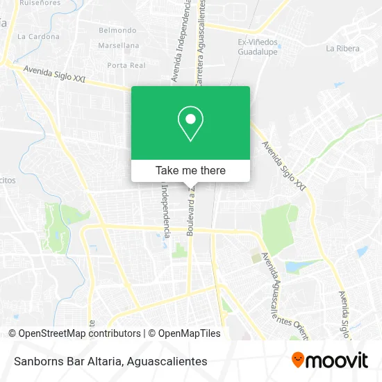 Sanborns Bar Altaria map