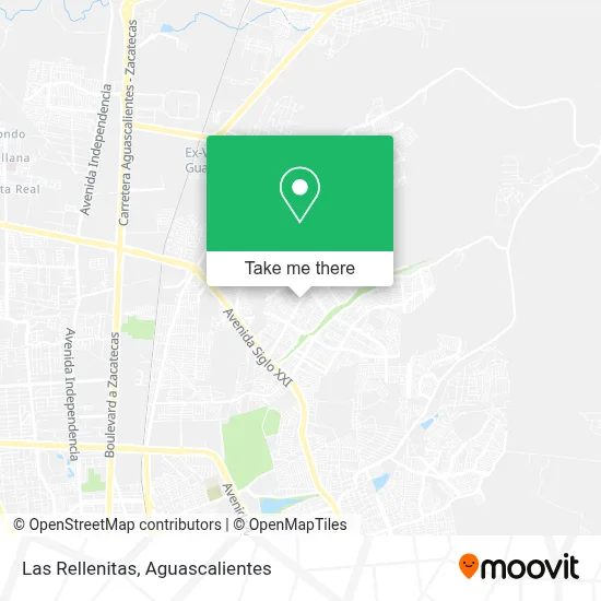 Las Rellenitas map