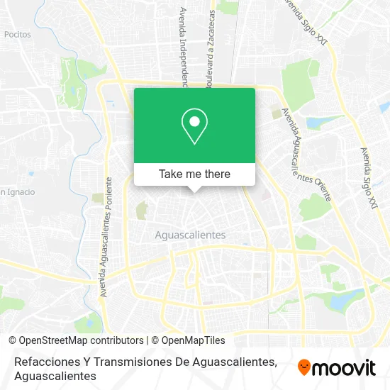 Refacciones Y Transmisiones De Aguascalientes map