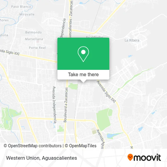 Western Union map