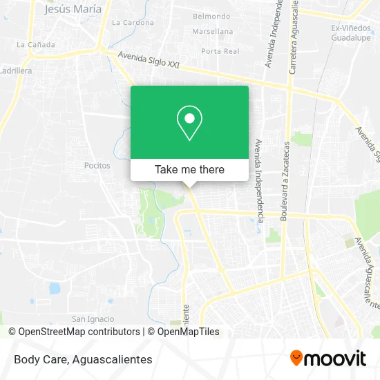 Body Care map
