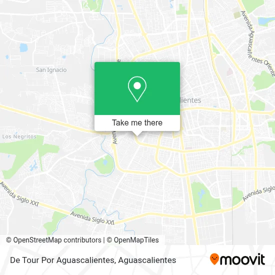 De Tour Por Aguascalientes map