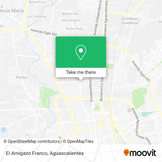 El Amigazo Franco map