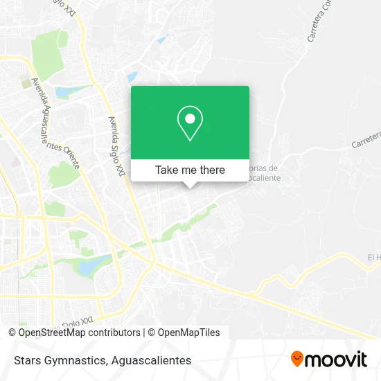 Stars Gymnastics map