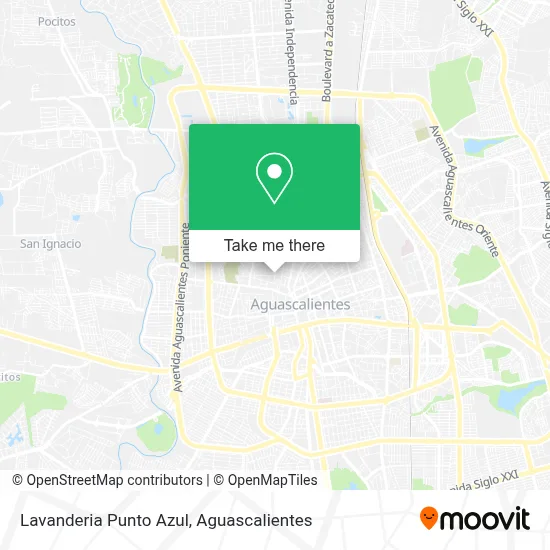 Lavanderia Punto Azul map