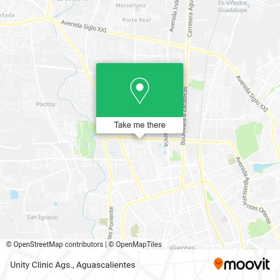 Unity Clinic Ags. map
