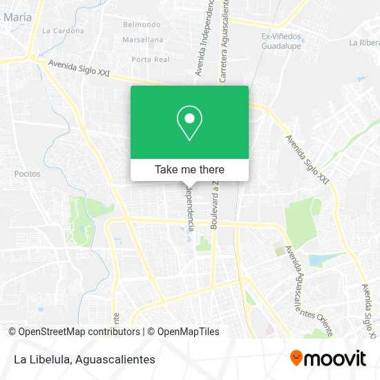 La Libelula map
