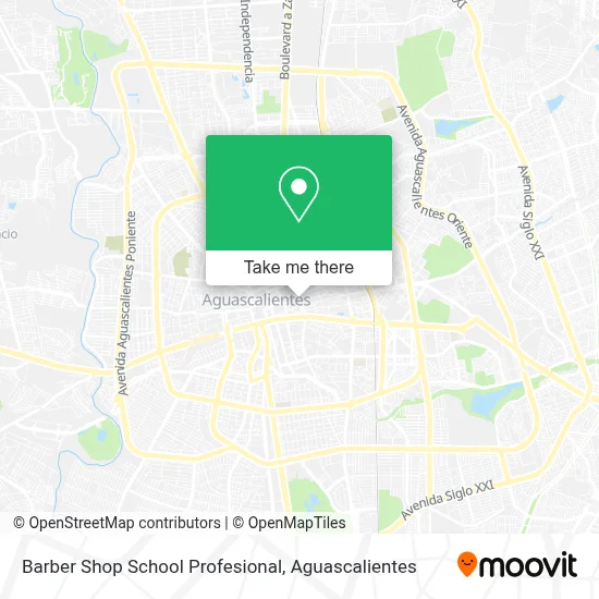 Barber Shop School Profesional map
