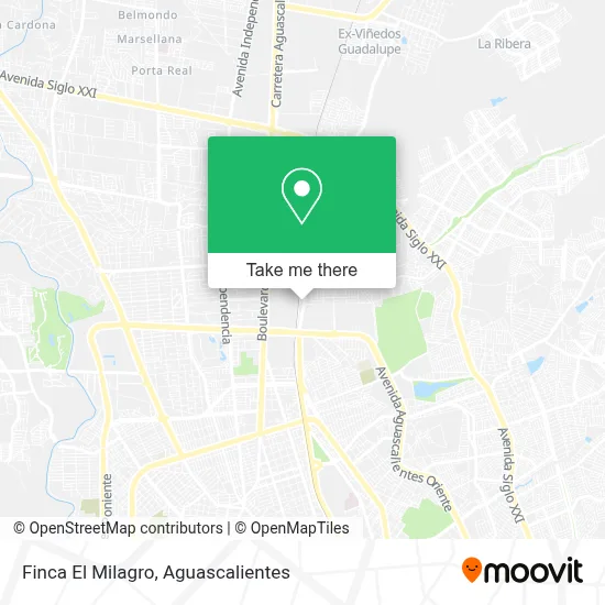 Finca El Milagro map